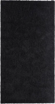 Obrázek produktu pro BELIANI Koberec černý 80 x 150 cm Shaggy s útulným faktorem prošívaný obdélníkový moderní