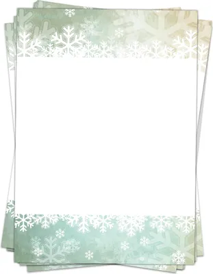 Produktbild von 50 Blatt Weihnachtspapier (A4) | Eis-Kristall Symbole weihnachtlich | Motivpapier | edles Briefpapier Weihnachten | beidseitig bedruckt | Weihnachtsbriefpapier | 90 g/m²