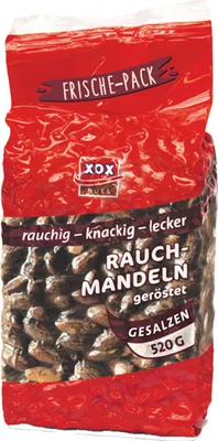 Immagine prodotto di XOX mandorle affumicate tostate salate con aroma di fumo fine 520g