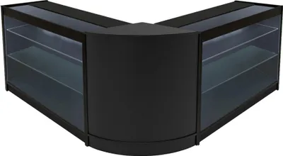 Immagine prodotto di Set di banconi espositivi LED Helios, modello CM60 + K1200 (2 pezzi) – colore nero