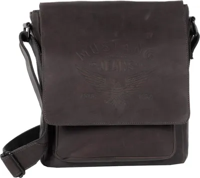 Produktbild von MUSTANG Leder Umhängetasche Valencia Pisco Shoulderbag Brown dunkelbraun