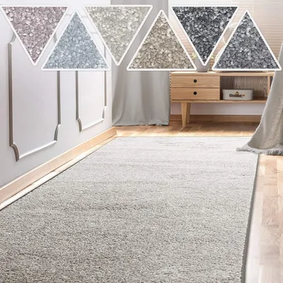 Zdjęcie produktu dla Dywan Sundae do salonu, przedpokoju i kuchni, srebrny 73 80x500 cm