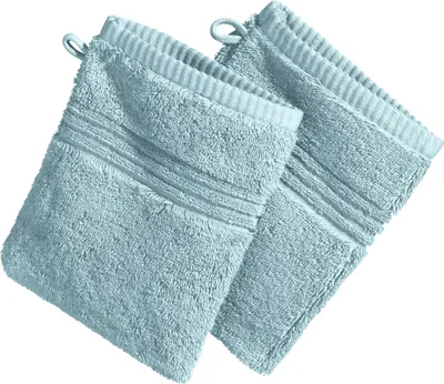 Produktbild von Erwin Müller Waschhandschuh Konstanz" 2er-Pack bleu 15x21 cm"