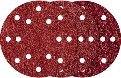 Produktbild von Wolfcraft® Haft-Schleifscheiben Ø 150 mm K40/80/120 (10 St.)