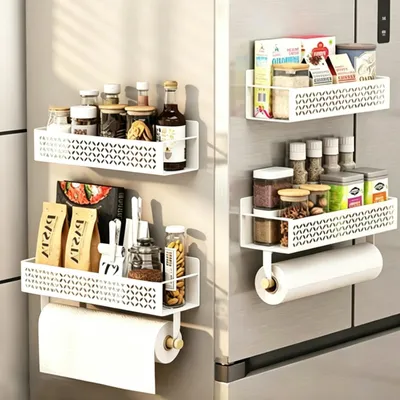 Produktbild von Magnetisches Kräuterregal Set von 4 - Küchenorganizer für Kräuter und Gewürze