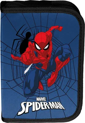 Produktbild von Schul-Federmäppchen mit Ausstattung Spiderman, klappbar, für Jungen