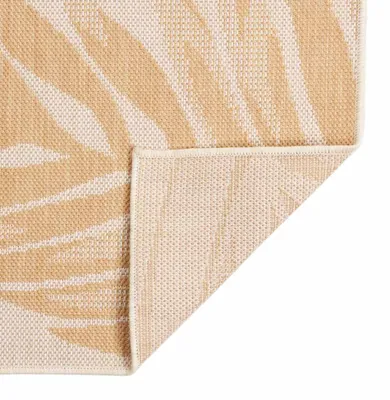 Produktbild von vidaXL Outdoor-Teppich Flachgewebe 100x200 cm Blattmuster