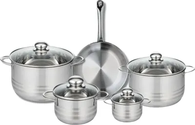 Immagine prodotto di Set composto da 1 padella da 24 cm e 4 pentole da 12, 16, 20 e 24 cm Elo Profi Brillant