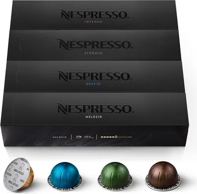 Produktbild von NESPRESSO VERTUO, Auswahl an Signature Kaffees (230ml), mittlere bis dunklere Röstungen, 50 Kaffeekapseln
