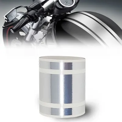 Image de Stripes bande adhésive pour Moto 3 fils chrome 120 mm x 2 mt