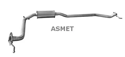 Produktbild von ASMET 13.031 Mittelschalldämpfer Schalldämpfer für HONDA CIVIC VIII Hatchback (FN, FK)