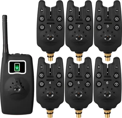 Produktbild von Lixada Kabelloser Angelhaken-Alarm, digitaler Angelalarm, LED-Alarmanzeige, Alarmglockenempfänger