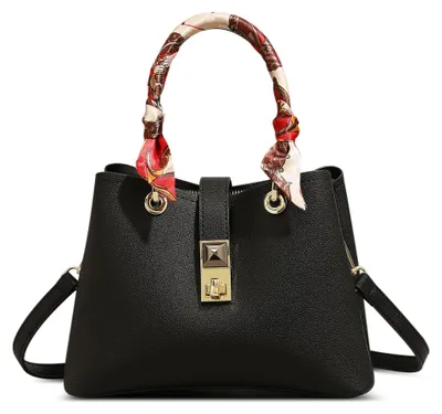 Immagine prodotto di Omgoods - Elegante borsa da donna nera con tracolla regolabile