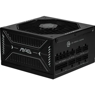Produktbild von MSI MAG A1000GLS PCIE5, 1000 W, 100 - 240 V, 2200 W, 47 - 63 Hz, Aktiv, 100 W