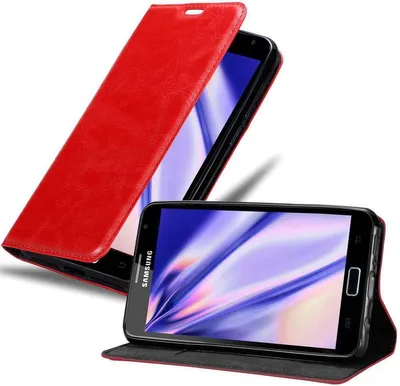 Produktbild von Cadorabo Hülle für Samsung Galaxy NOTE 1 Schutz Hülle in Rot Handyhülle Etui Case Cover Magnetverschluss