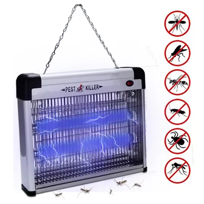 Image de TolleTour Destructeur d'insectes électrique 12W LED Piège à insectes avec lumière UV Lampe à moustiques Piège à mouches Tueurs de moustiques pour l'intérieur Chambres d'enfants Jardins