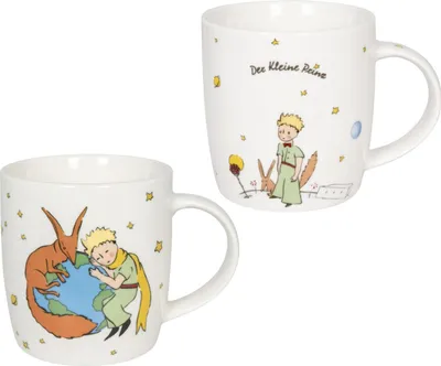 Produktbild von Könitz Porzellan Bone China Becher Set" Der kleine Prinz ",400 ml, wunderschönes Kindertassen Set, tolle Geschenkidee