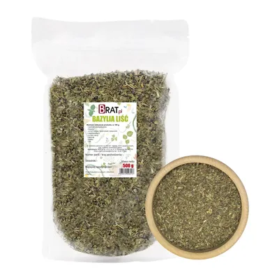 Zdjęcie produktu dla Bazylia suszona liść 500g Brat.pl