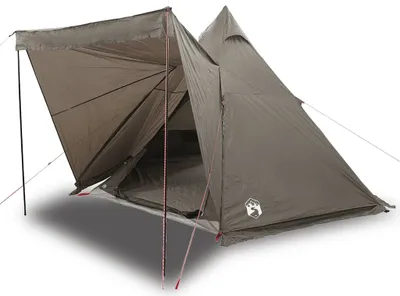 Produktbild von vidaXL Tipi-Familienzelt 6 Personen Braun Wasserdicht