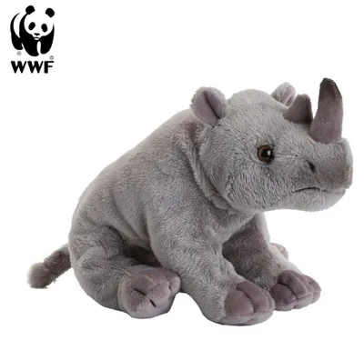 Zdjęcie produktu dla WWF - Pluszowa zabawka - Nosorożec (18 cm) realistyczna miękka zabawka do przytulania
