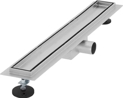Obrázok produktu pre LuxeBath sprchový žľab 2v1 z nehrdzavejúcej ocele, 60 cm, strieborný, obkladateľný, extra plochý