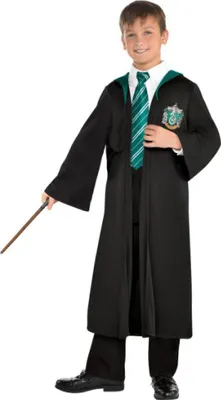 Produktbild von Amscan Zauberer Umhang Harry Potter Slytherin Kinderkostüm 140