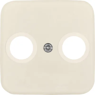 Immagine prodotto di Busch Jäger BJ Duro 2000 SI bianco crema Piastra centrale 2 fori TV 2531-212