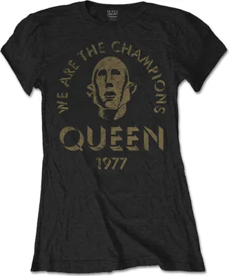 Produktbild von Queen We Are The Champions Black S Damen T-Shirt