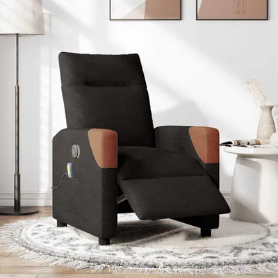 Produktbild von vidaXL Massagesessel Elektrisch Schwarz Stoff