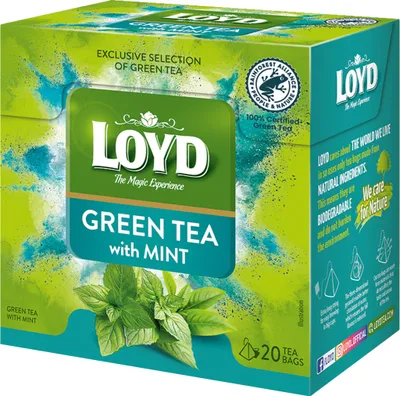 Image de LOYD Thé vert à la menthe 20 sachets