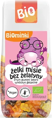 Produktbild von ŻELKI MISIE BEZ ŻELATYNY BEZGLUTENOWE  100 g - BIOMINKI