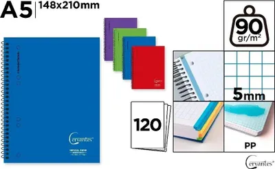 Immagine prodotto di Taccuino A5/120 pagine, quadretti circolari MIX