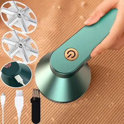 Produktbild von Elektrischer fusselentferner wiederaufladbar,2 In 1 Fusselrasierer,Tragbarer Fusselentferner,Fabric Shaver,Lint Remover