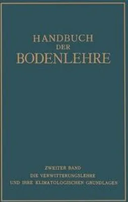 Produktbild von Handbuch der Bodenlehre