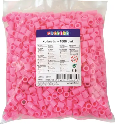Produktbild von Playbox XL-Perlen 1000 Stück rosa