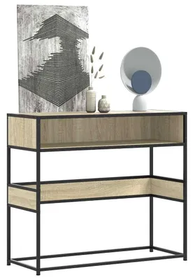 Produktbild von Konsole aus Holzmaterial mit Metallrahmen