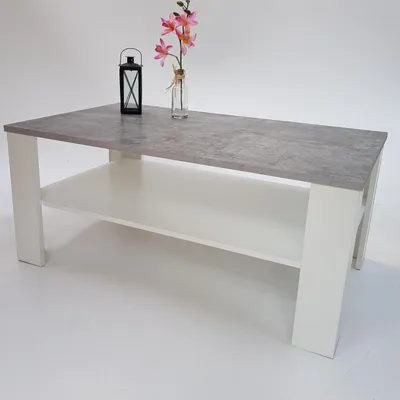 Produktbild von Möbel SD Couchtisch Bea Betonoptik -Weiß 100 x 54 x 43,5 cm