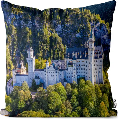 Produktbild von VOID Schloss Neuschwanstein Kissenbezug Kissenhülle Polyester Dekoration Garten Dekokissen
