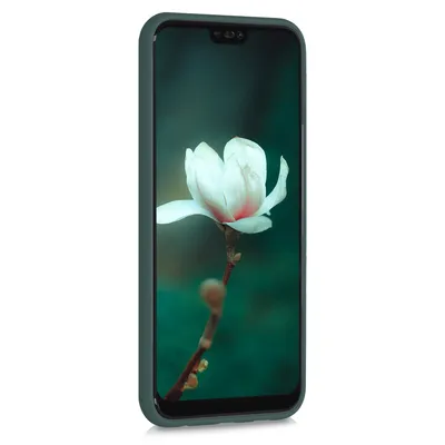 Produktbild von kwmobile Hülle kompatibel mit Huawei P20 Lite Hülle - weiches TPU Silikon Case - Cover geeignet für kabelloses Laden - Blaugrün