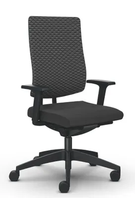 Produktbild von Sedus Black Dot Air Bürodrehstuhl, BD-125, 3D-Strickpolster, hohe Rückenlehne, Fix & Fertig Edition, Schnellieferprogramm (Komfort, Schwarz)