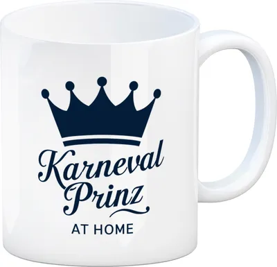 Produktbild von KARNEVAL PRINZ Kaffeebecher mit blauer Krone
