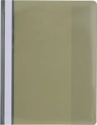 Produktbild von Sichthefter A4 PVC mit Innentasche grau Packung mit 10 Stück