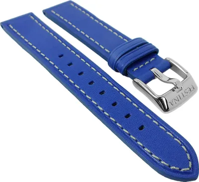 Produktbild von Festina F16244/2 Uhrenarmband 17mm I Leder, blau mit heller Naht