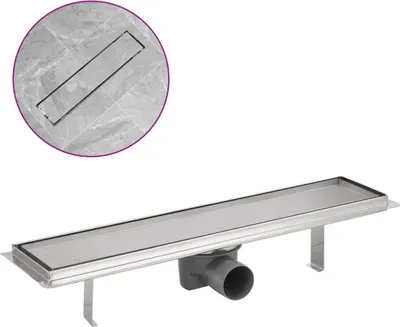Obrázok produktu pre vidaXL Sprchový kanál 530x140 mm z nehrdzavejúcej ocele