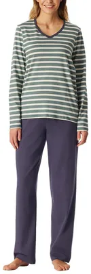 Productafbeelding van Schiesser dames pyjama set, lange mouwen, zachte katoen - Nachtkleding