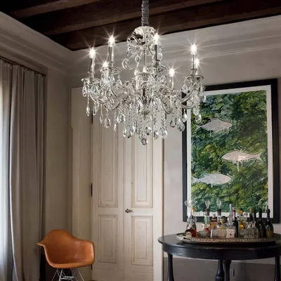 Produktbild von Ideal Lux Hängeleuchte Gioconda Sp8 Silberfarben