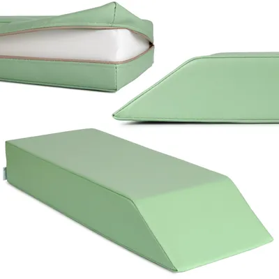 Produktbild von Habys Lagerungskeil, für Tensegrity Massage und Therapie | Lagerungskissen, Lagerungsmaterial | Physiotherapie, Orthopädisch | 67/53x25x10cm | Grün