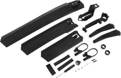 Produktbild von Fahrrad MTB Fahrrad Schutzblech Vorne 23.43" Hinten 26.38" Verstellbar | Schutzblech Schwarz 1 Set