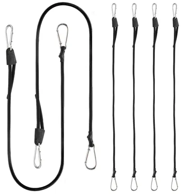 Produktbild von Set mit 6 elastischen Seilen mit verstellbaren Haken