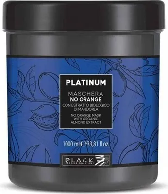 Produktbild von Schwarze, professionelle Platinum No Orange-Maske, 1000-ml-Maske für orangefarbene Haarsträhnen